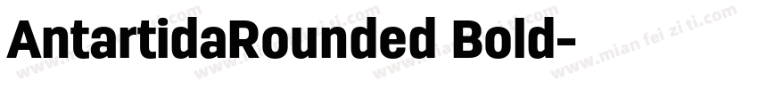 AntartidaRounded Bold字体转换